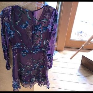 For love and lemons purple mini dress